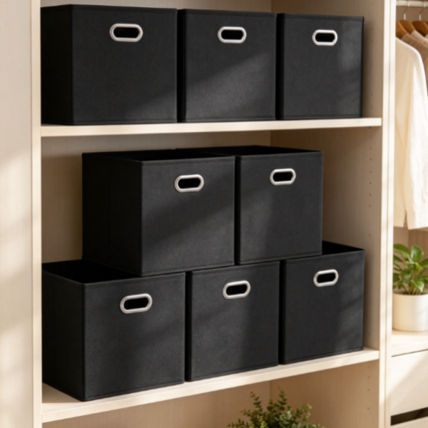 Foldable Fabric Storage Bin for Home Organization