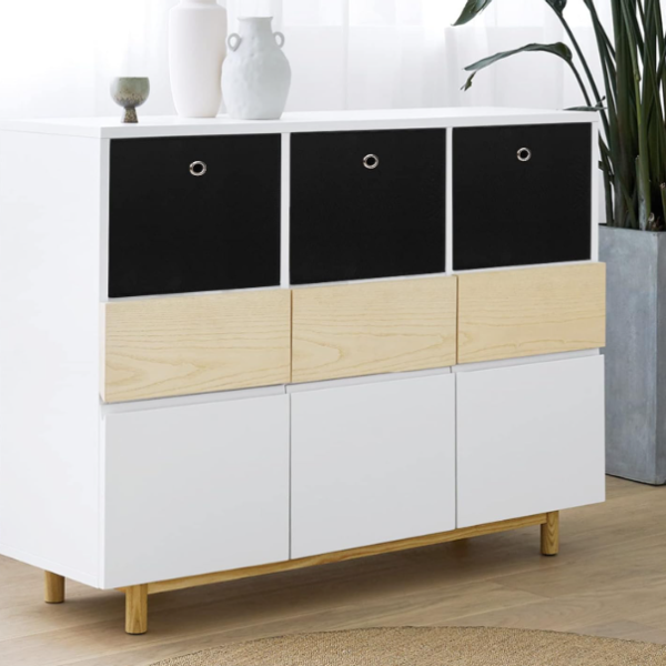 Foldable Fabric Storage Cube Organizer Basket