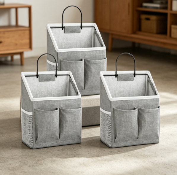 Wall Hanging Fabric Storage Organizer with Pockets - Image 2