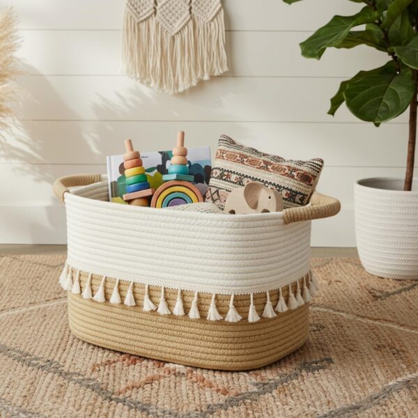 Woven Storage Basket Set for Home Organization