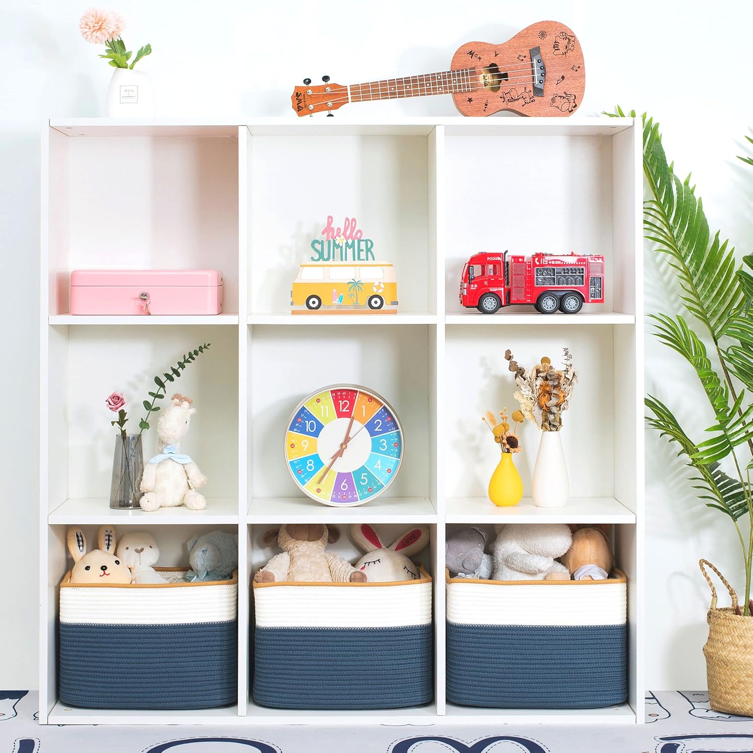 Decorative Storage Cube Basket for Shelves